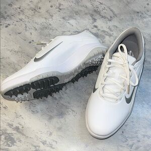 Nike White and Gray Women’s Nike Golf Shoes 8.5